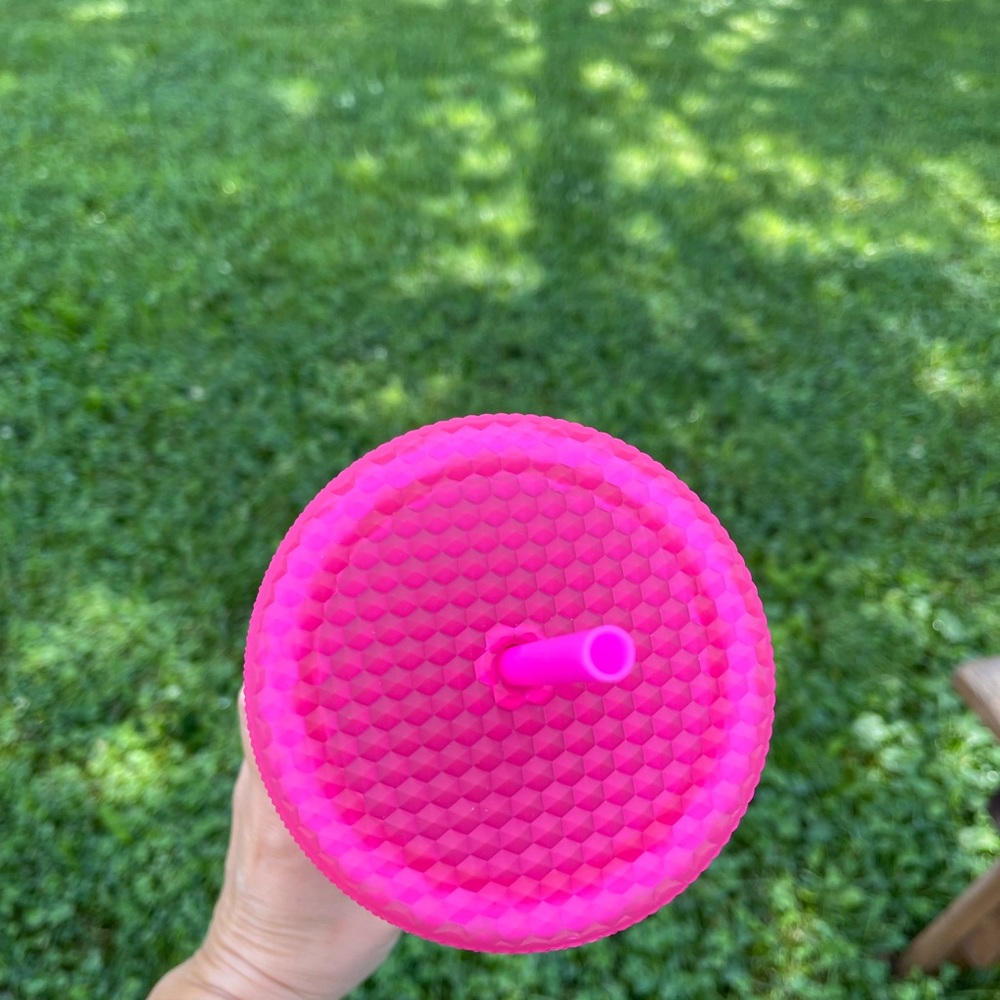 NWT Starbucks Fall 2021 Neon Pink 24oz Studded Cup - Picture 4 of 10